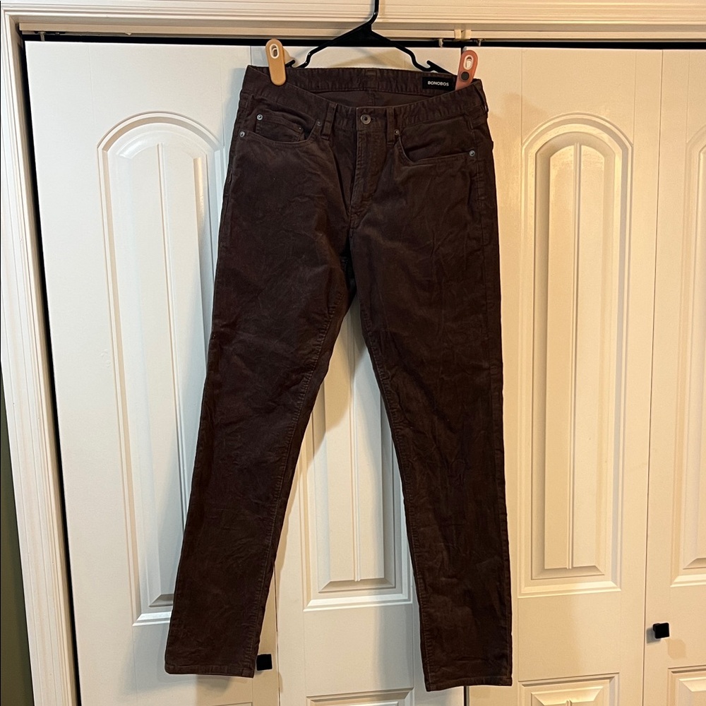 Bonobos Men's Corduroy Pants in Rich Brown